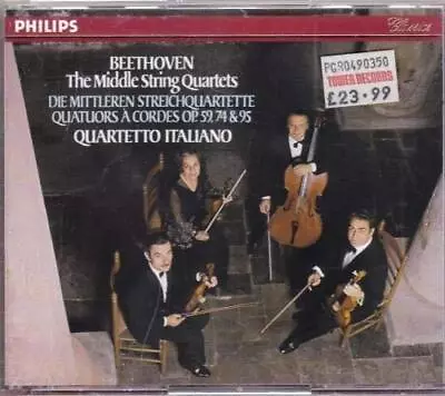 Beethoven: The Middle String Quartets - Quartetto Italiano CD LNVG The Cheap • $21.85