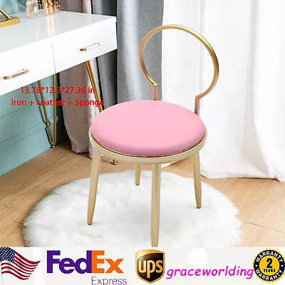 Dressing Makeup Stool Round-shaped Chair For Living Room Dorm Apartment NEW • $49.40
