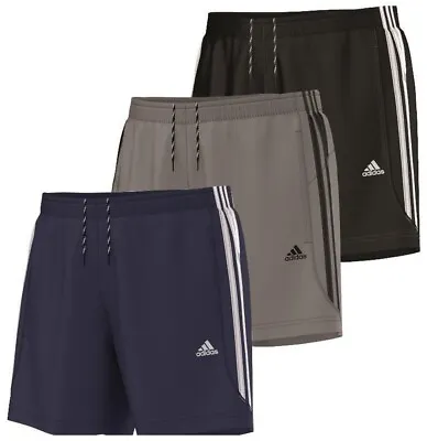 $38.57 • Buy Mens Adidas Shorts Chelsea Climalite Running Gym Fitness - Black Navy Grey
