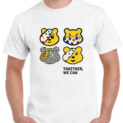 £8.98 • Buy Spotty Day 2022 Pudsey Bear Kids T Shirt Children In Need Mask Boys Tee Gift