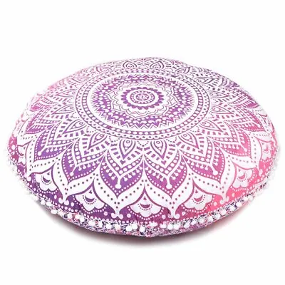 £11.99 • Buy  Cotton Cushion Cover Round Floor Cushions Seat Sofa Home Decor Large 32  Inch 