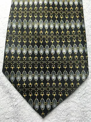 Mercedes Mens Tie Black Gold And Gray 4 X 59 Nwot • $16.88