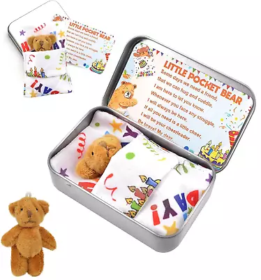 Teddy Bear Happy Birthday Pocket Tin/keepsake Bear/birthday Celebration Hug UK • £7.99