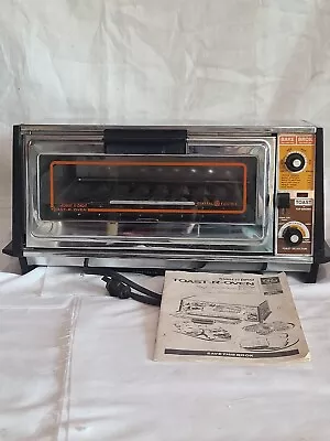 General Electric GE Vintage Toast N' Broil Toast R Oven A231236 Trays Works • $69.99