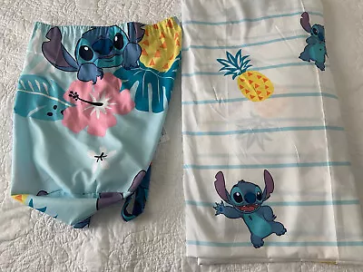 $8 • Buy Lilo & Stitch Kids Microfiber Full Flat Sheet & Full Fitted Sheet W/carry Bag
