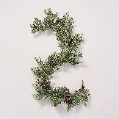 6' Faux Cedar & Pinecone Christmas Garland - Hearth & Hand With Magnolia • $17.99