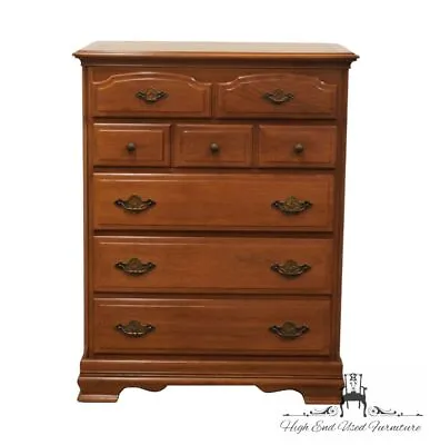 HIGH END Solid Hard Rock Maple Colonial Early American 36  Chest Of Drawers 2220 • $857.99