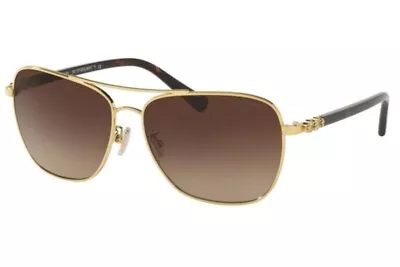 Coach Sunglasses HC7073B 930313 59mm Gold Dark Tortoise Dark Brown Gradient • $174.22