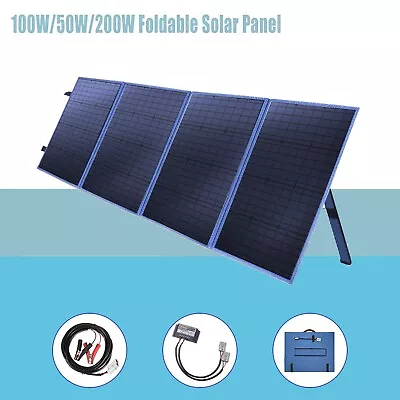 £95 • Buy 12V 100w 150W 200W Portable Folding Solar Panel Kit For RV/Caravan/Camping/Boat