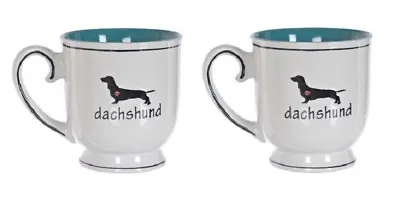 Set Of 2 Dachshund Silhouette Coffee Cup / Mug • $25