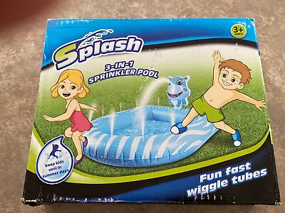 3 In 1 Inflatable Sprinkler Pool For Kids Toddlers Wading Swimming Water Outdoor • $20.69