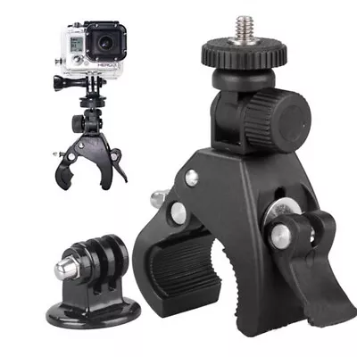 Tripod Mount Camera + Adapter Handlebar Clamp Roll Bar For Gopro Hero 1 2 3 3 + New • £5.18