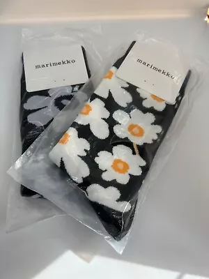 2X Marimekko Socks Flower Pattern - Size 37-39 -  New With Tags - UK Seller  • £17.55