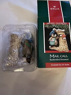 Mail Call Raccoon Mail CarrierArtist FavoriteHallmark Tree Ornament 1989 • $9.99