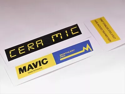 MAVIC MONTHLERY PRO CERAMIC Decal Sticker For Rims Set For 2 Rims (6xstickers) • $6