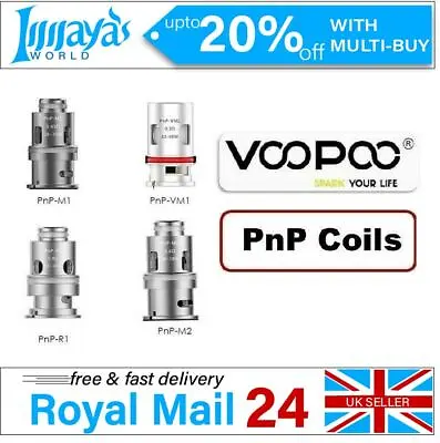 £10.42 • Buy VooPoo VINCI PnP VM1 VM3 VM4 VM5 VM6 TM1 TM2 TR1 M1 M2 R1 R2 5x Replacement Coil