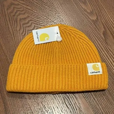 £3.45 • Buy Yellow Womens Mens Beanie Acrylic Carhartt Warm Winter Cap Hat Watch Gifts Hat