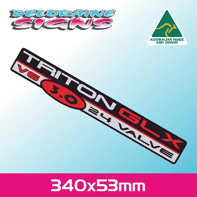 MITSUBISHI TRITON GLX 3.0 V6 RED 1996 - 2006  Sticker Decal • $22