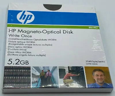 NEW SEALED HP 5.2GB 2048 Byte Write-Once Magneto Optical Disk 88146J - WARRANTY! • $15.99