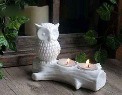 $70.49 • Buy Silicone Concrete Candle Holder Mold Sitting Owl Candlestick Flowerpot Mould