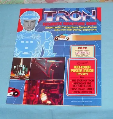 Original Smucker's Promo TRON ADVENTURE BOOK Activity Book (includes Poster) • $20