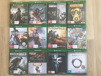 Xbox One Bundle 12 X Games Borderlands Battlefield Gear Of War Free Postage • $239