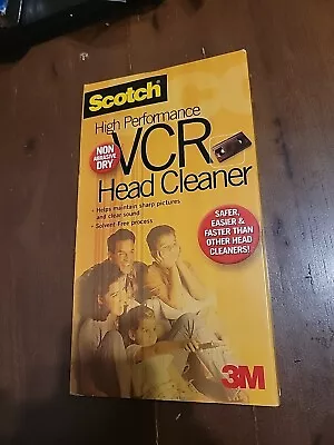Scotch 3M High Performance VCR Cleaner Solvent-Free VHS Tape Non-abrasive USED • $15.95