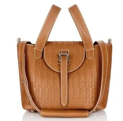 MELI MELO Thela Light Tan Leather Mini Shoulder Handheld Bag • $350