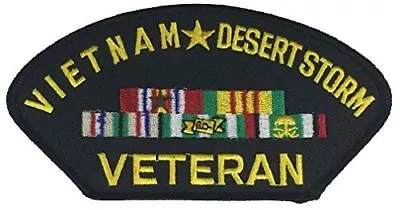 Vietnam Desert Storm Veteran W/ Campaign Ribbons Patch Ods Gulf War Nam Iraq • $9.99