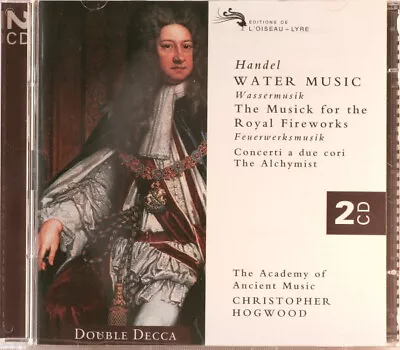 Handel* - The Academy Of Ancient Music Christopher Hogwood Water Music [Wasserm • £2.50