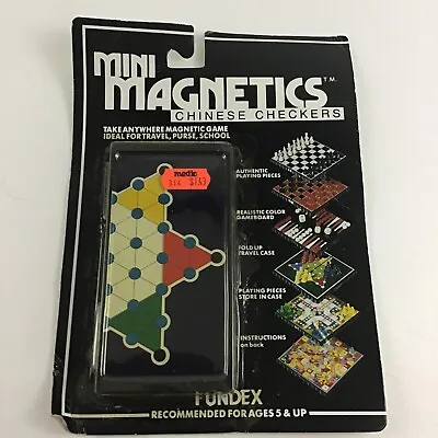 $17.95 • Buy Mini Magnets Fundex Travel Game Chinese Checkers New Sealed Vintage 1989 