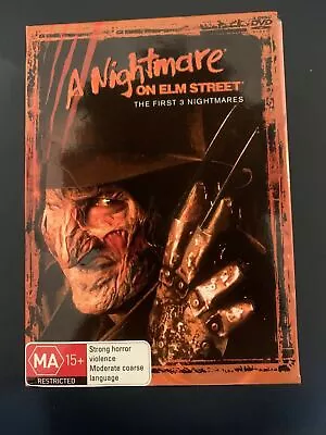 Nightmare On Elm Street - The First 3 Nightmares (DVD 2005 3-Disc Set) Region4 • £10.86