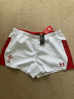 Under Armour WRU  Wales Pathway Authentic Home AG Rugby Shorts-BNWT • £14.99