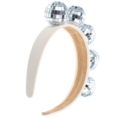  Disco Party Decorations 70s Outfits Women Ball Headband Apparel • £13.60