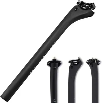 BNVB 3K Matte Full Carbon Seatpost MTB Road Setback For Mountain 31.6 / 350mm • $20