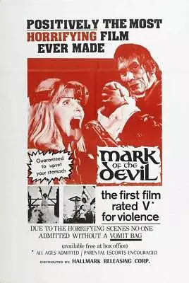 397426 MARK OF THE DEVIL Movie Olivera Vuco Udo Kier WALL PRINT POSTER US • $74.95