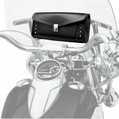 10  Motorcycle PU Leather Windshield Bag For Touring Road King Street Glide • $19.99