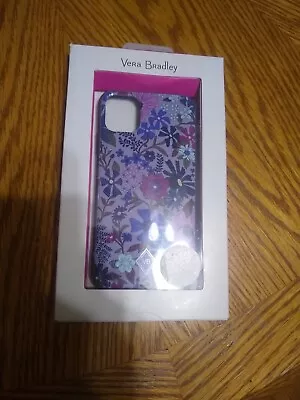 Vera Bradley Phone Case IPhone XR 11 Snap On Open Box Flowers VB Blue Purple • $4