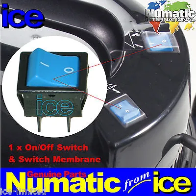 £19.99 • Buy Genuine NUMATIC Blue On/Off Switch & Boot Charles CT 370 470 WV470 CTD570 WVD570
