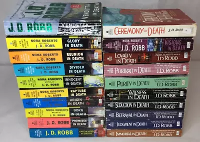 Huge Lot Of 20 In Death Series Paperback Books J. D. Robb JD J D • $39.99