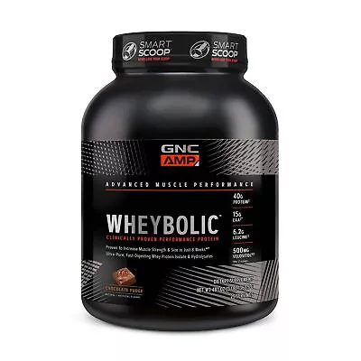 GNC AMP Wheybolic Powder Chocolate Fudge Flavor 3 LBS • $74.99