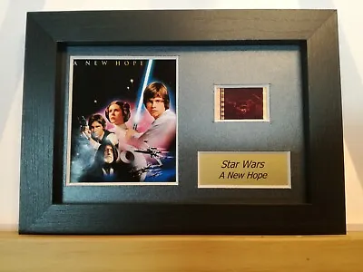 £15 • Buy Star Wars A New Hope 6  X 4  Genuine 35mm Film Cell Display Framed/Unframed