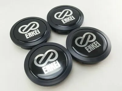 Center Caps Hub Wheels Cover Rim For ENKEI Logo Black Size 58mm. Car Racing 4pcs • $55.43