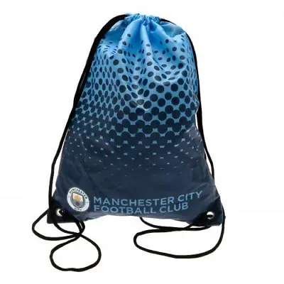 Manchester City Fc Man City Drawstring PE Gym Bag Sports Swimming School Bag • £12.99