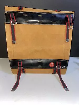 Ultra Rare Vtg 1970’s FUJITA SADDLE MFG CO LTD Bicycle Bag JAPAN Canvas 12x12x6” • $50