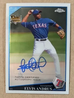 2009 Topps Chrome #227 Elvis Andrus Autograph Auto • $39.99