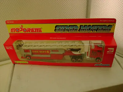 Majorette Super Movers #612 F.d.n.y. Semi Fire Engine With Ladder Trailer 8  New • $14.99