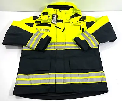 LARGE 5.11 TACTICAL 48073 RESPONDER HI VIS PARKA & LINER JACKET W/ BLEMISH LARGE • $134.99