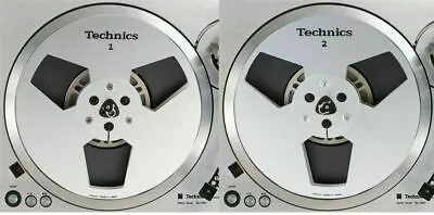 Set Of 2 Technics Reel 2 Reel Slipmat 12  LP Scratch Pad Slip Mat DJ X2 • $24