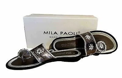 Mila Paoli Sandals Women’s Size 8 Brand New With Box. Made In Italy • $19.01